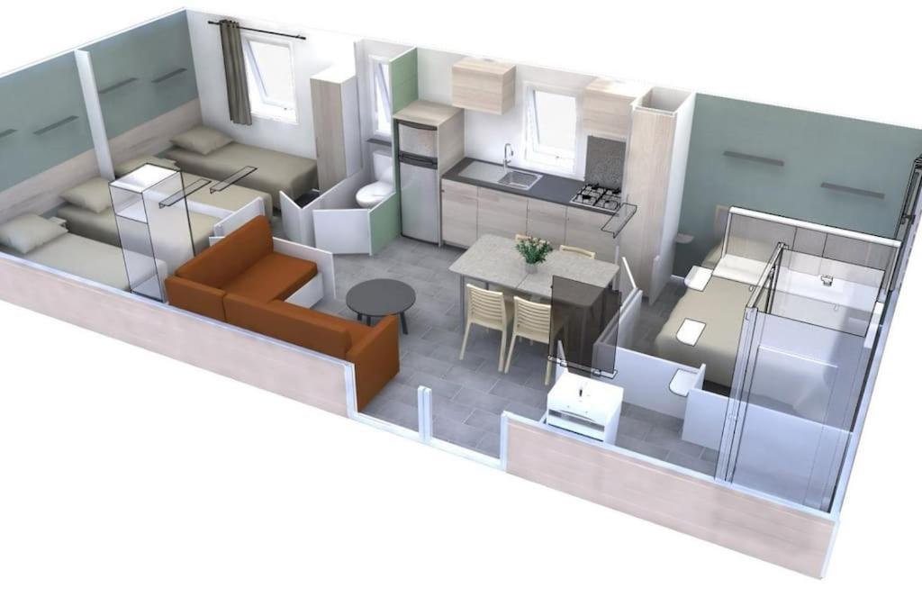 Calvi Mobil-Home Neuf Particulier Sur Camping 루미오 외부 사진